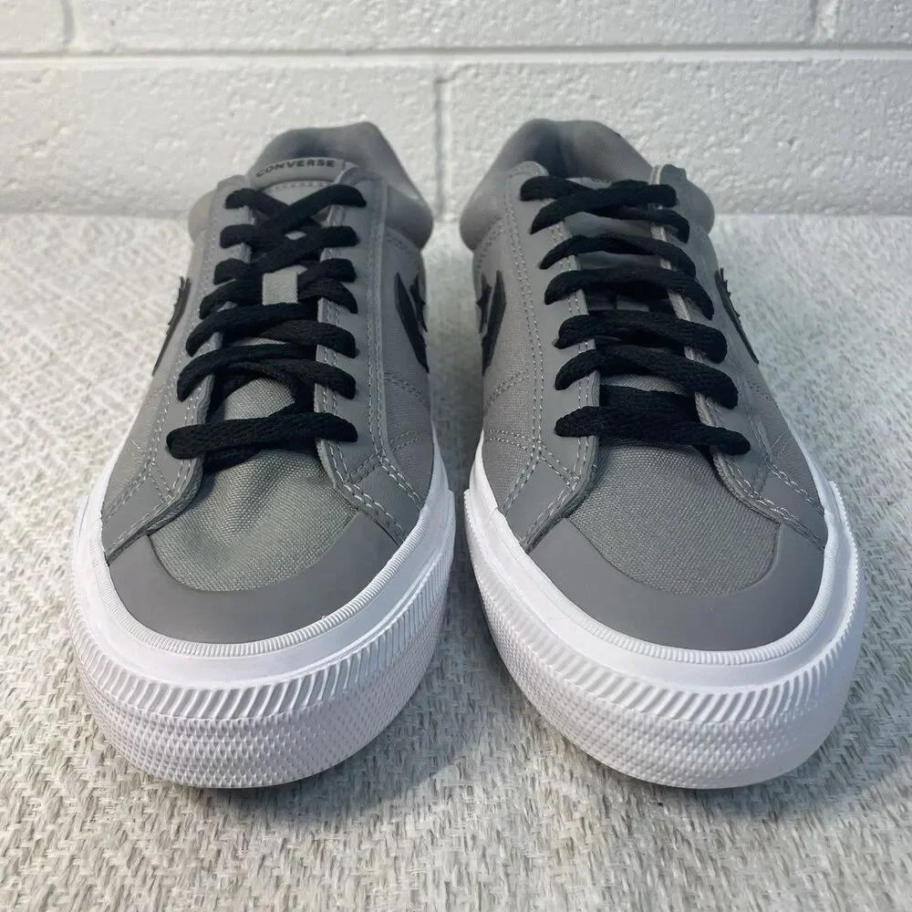Converse Mens 10 Womens 11.5 Grey Black Sport Casual Ox Canvas Low Top Cushion - Picture 1 of 8